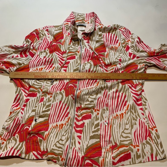 Links Women's 1X XL Jacket Full Zip 5291 AOL Animal print - Picture 6 of 9